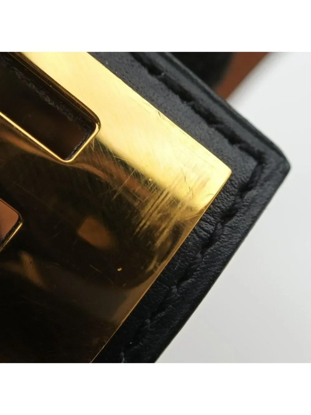 Hermes Collier de Chien Black Gold Leather S Si?q Bracelet - Picture 12 of 15